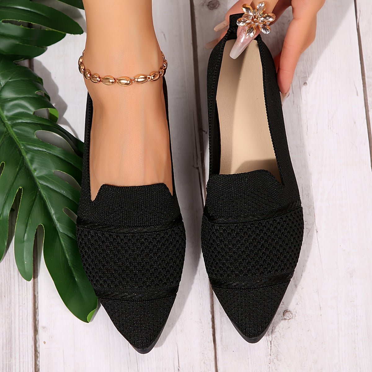 Women Breathable Flat Shoes Leather Comfortable Summer Shoes