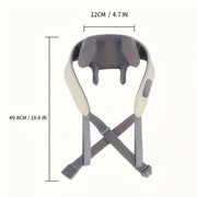 26W Isitiladigan Massaj Shal - USB Qayta Zaryadlanadigan, To'liq Tana Yengilligi uchun Ergonomik Dizayn, Moslashtiriladigan Tasmalar, Portativ, Mustahkam, Qulay Kiymak.