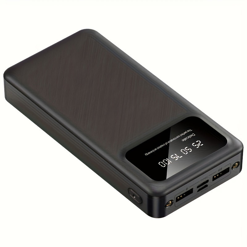 10000/20000 mAh yuqori quvvatli portativ zaryadlovchi, 5V2.1A chiqish bilan, Android/iPhone qurilmalari bilan mos keladi, LED va raqamli ko'rsatkichga ega, xavfsizlik uchun polimer litiy batareyasi bilan.