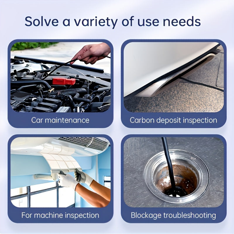 4.3 Inch IPS LCD Endoscope Camera 8mm Single Lens Water-Resistant Battery USB Powered