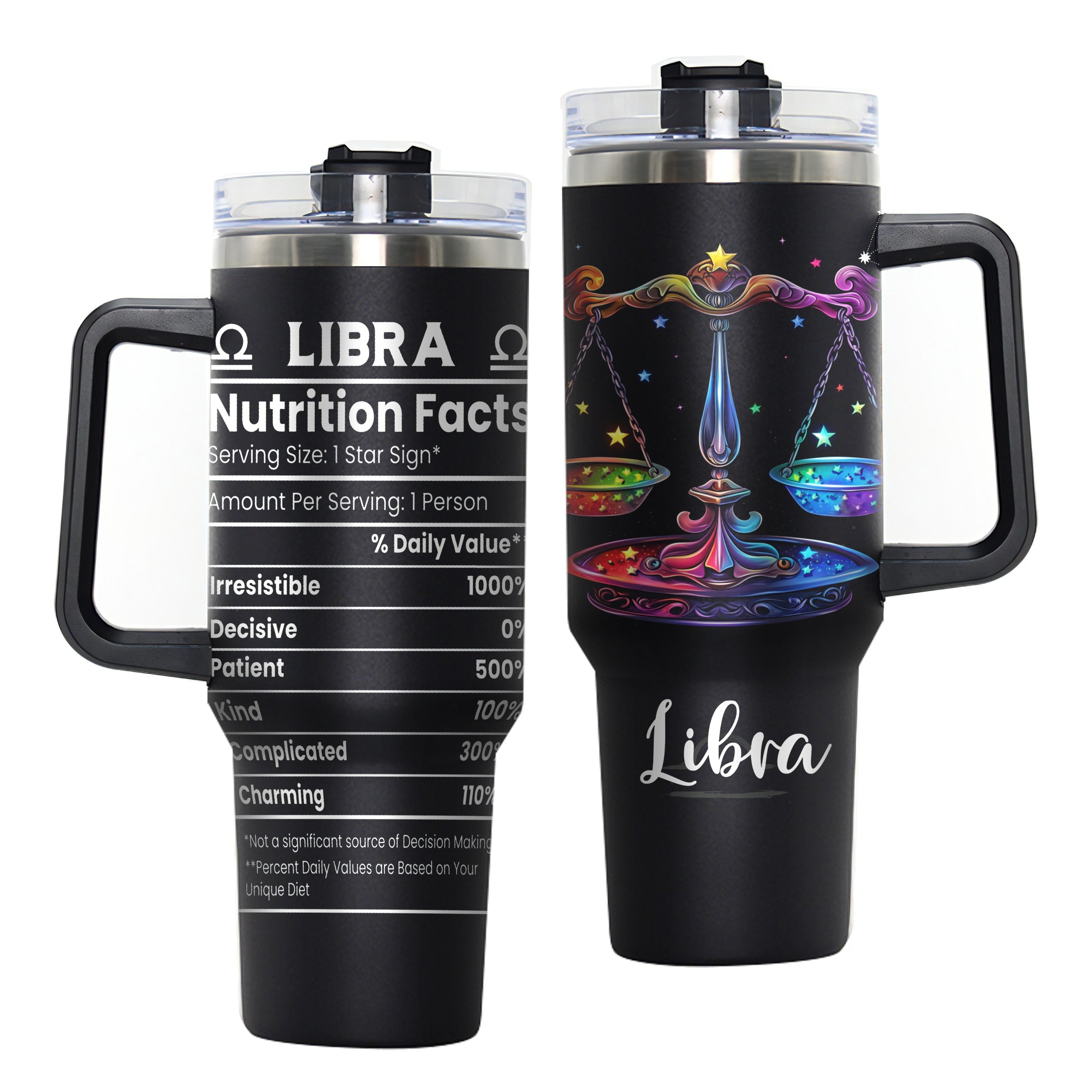 Stainless Steel Travel Mug Constellation Tumbler Vacuum Insulated Cup for Gifts