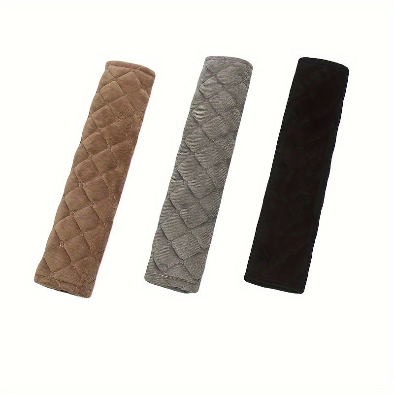 Car Seat Belt Shoulder Cover Plush Protector Embroidered Four Seasons