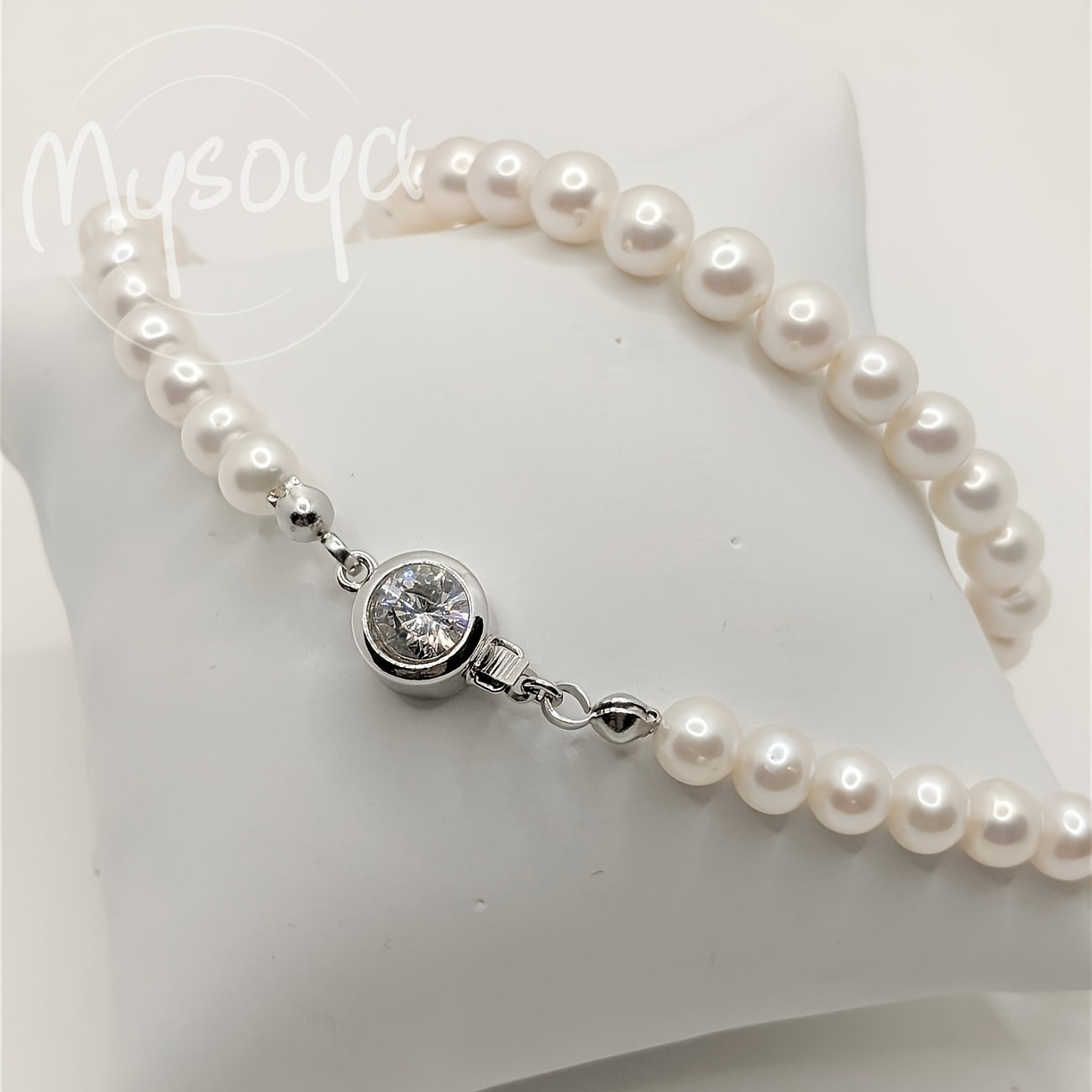 Freshwater Pearl Necklace for Women 6-7mm Round Gemstone Bridal Jewelry Wedding Gift