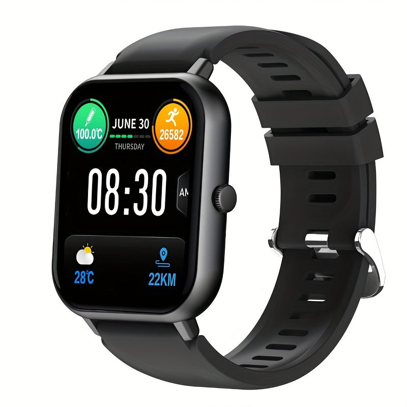 1.83 Inch Full Screen Metal Body Smart Watch for Android iPhone with Wireless Voice Calling and IP68 Water Resistance