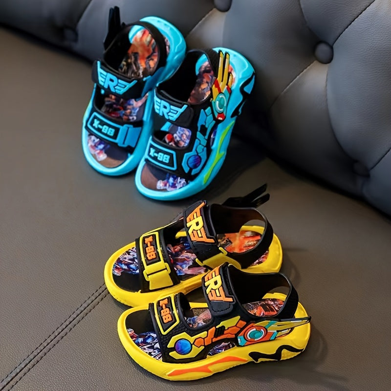Boys' Summer Sandals Lightweight Durable Rubber Sole Casual Beach Shoes