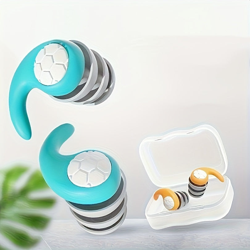 Silicone Earplugs Reusable Sound Blocking for Sleeping Swimming Diving Surfing