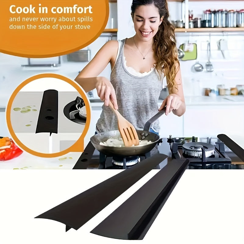Silicone Stove Gap Cover Set for Kitchen Countertop Protection