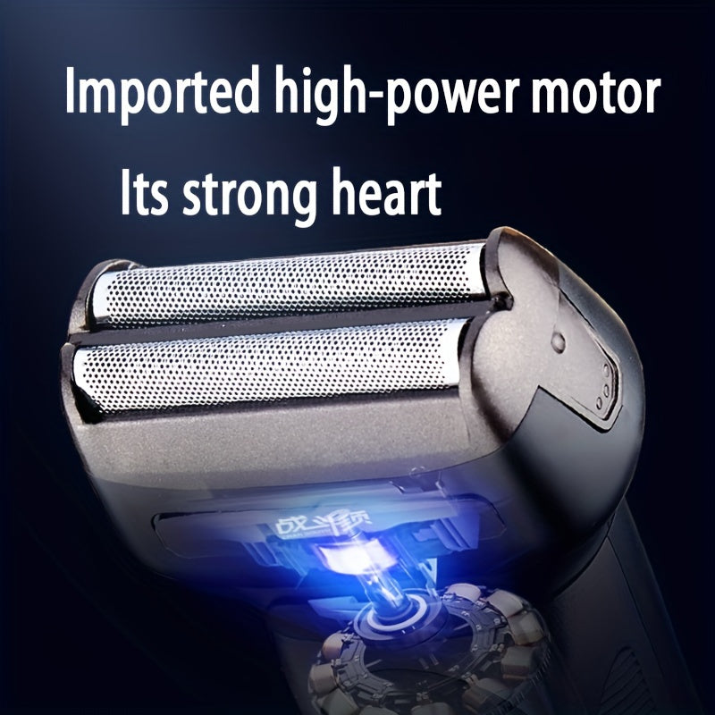 Men's Rechargeable Foil Electric Razor and Trimmer Kit