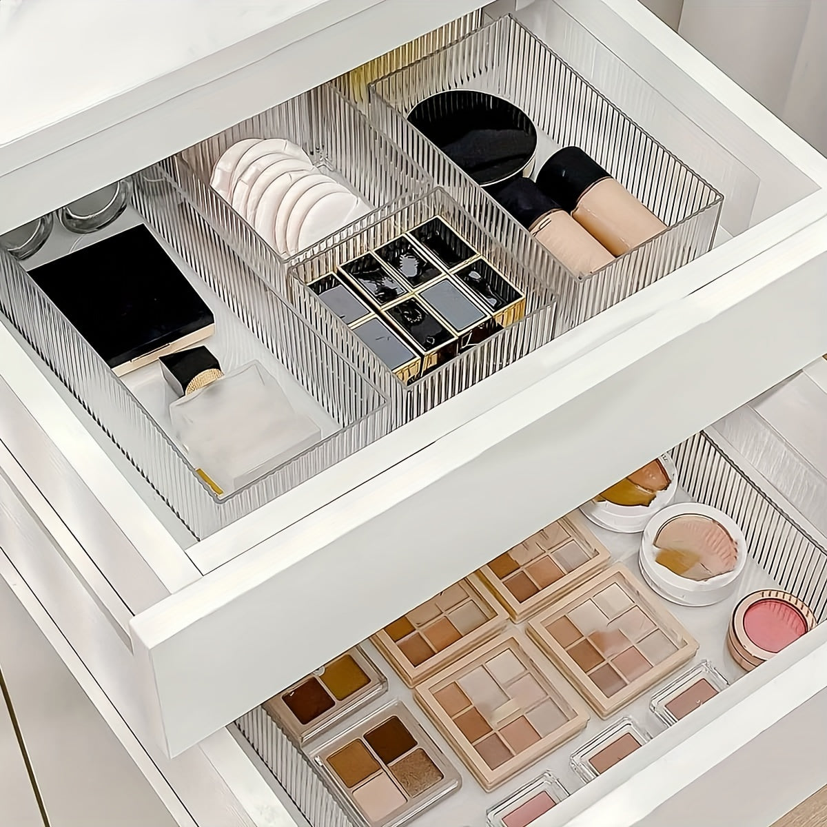 Acrylic Cosmetic Storage Box with Transparent Drawers for Makeup and Skincare Organizer
