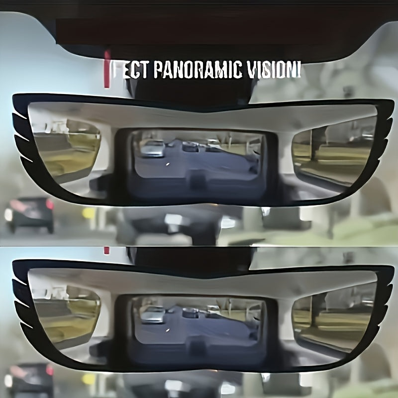 Car Rearview Mirror Anti-Glare Wide-Angle Convex Blind Spot Enhancer Durable ABS