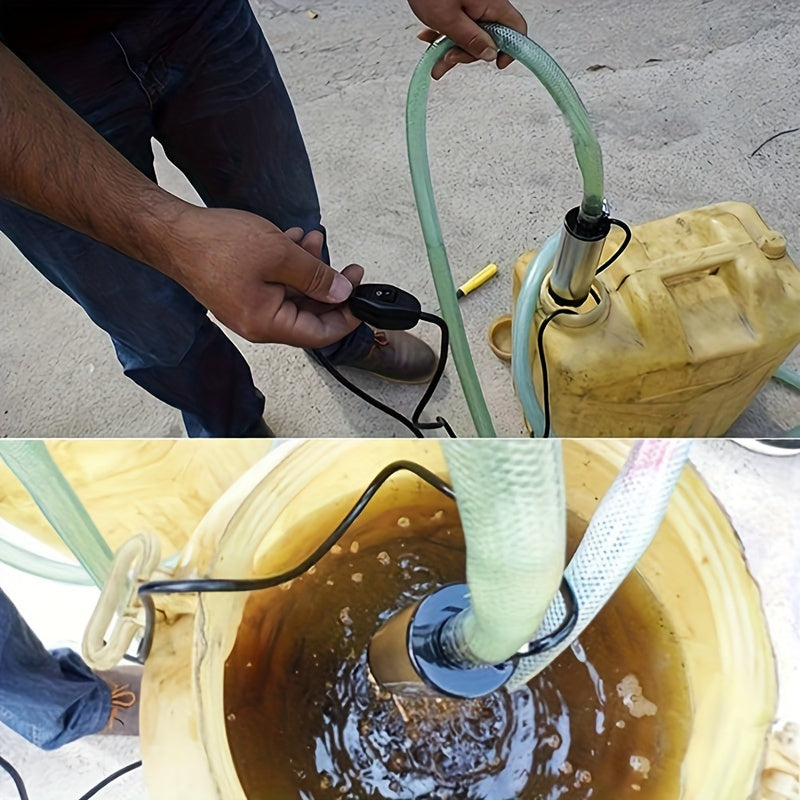  portativ zanglamaydigan po'latdan yasalgan 12V DC moy, suv pompasi, suvga botiriladigan dizel o'tkazgich