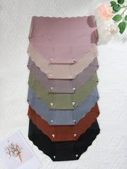 Women’s Solid Scallop Trim Briefs 7-Pack Breathable Stretchy Cotton Underwear