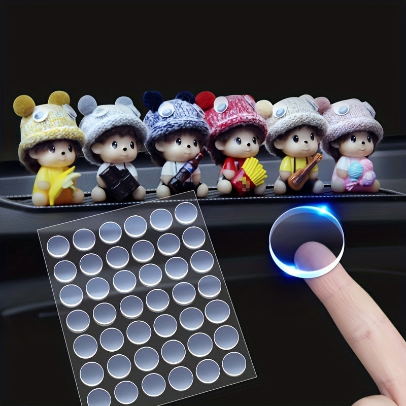 Rangli akrilik ikki tomonlama yopishqoq nuqtalar, hunarmandchilik, bezaklar, sharlar uchun, 100 yoki 500 dona