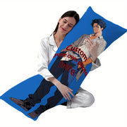 Custom Anime Photo Long Body Pillow Cover Soft Short Plush for Special Occasions