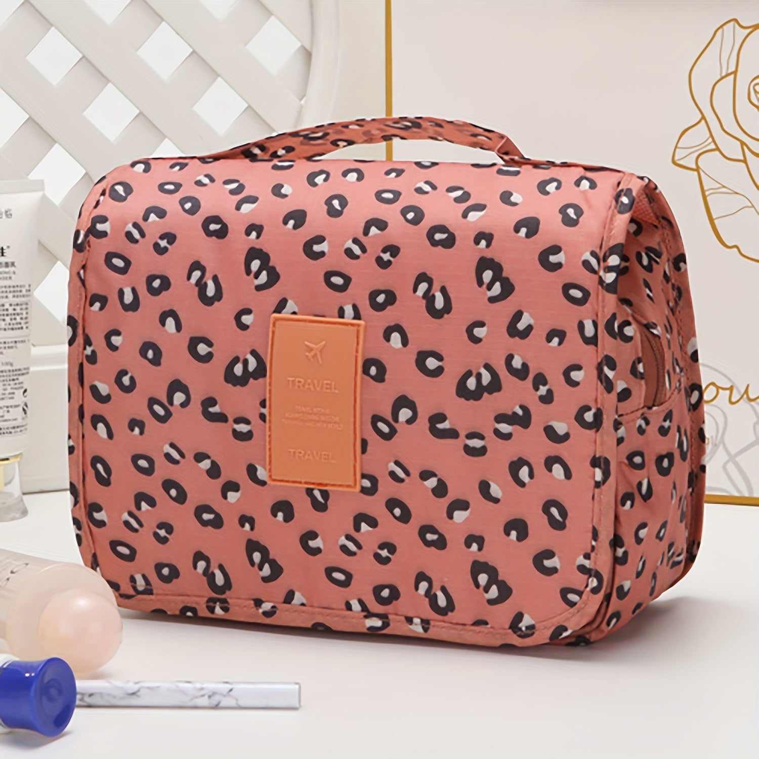 Travel Organizer Bag with Multiple Layers for Dry Wet Separation Green Blue Polyester