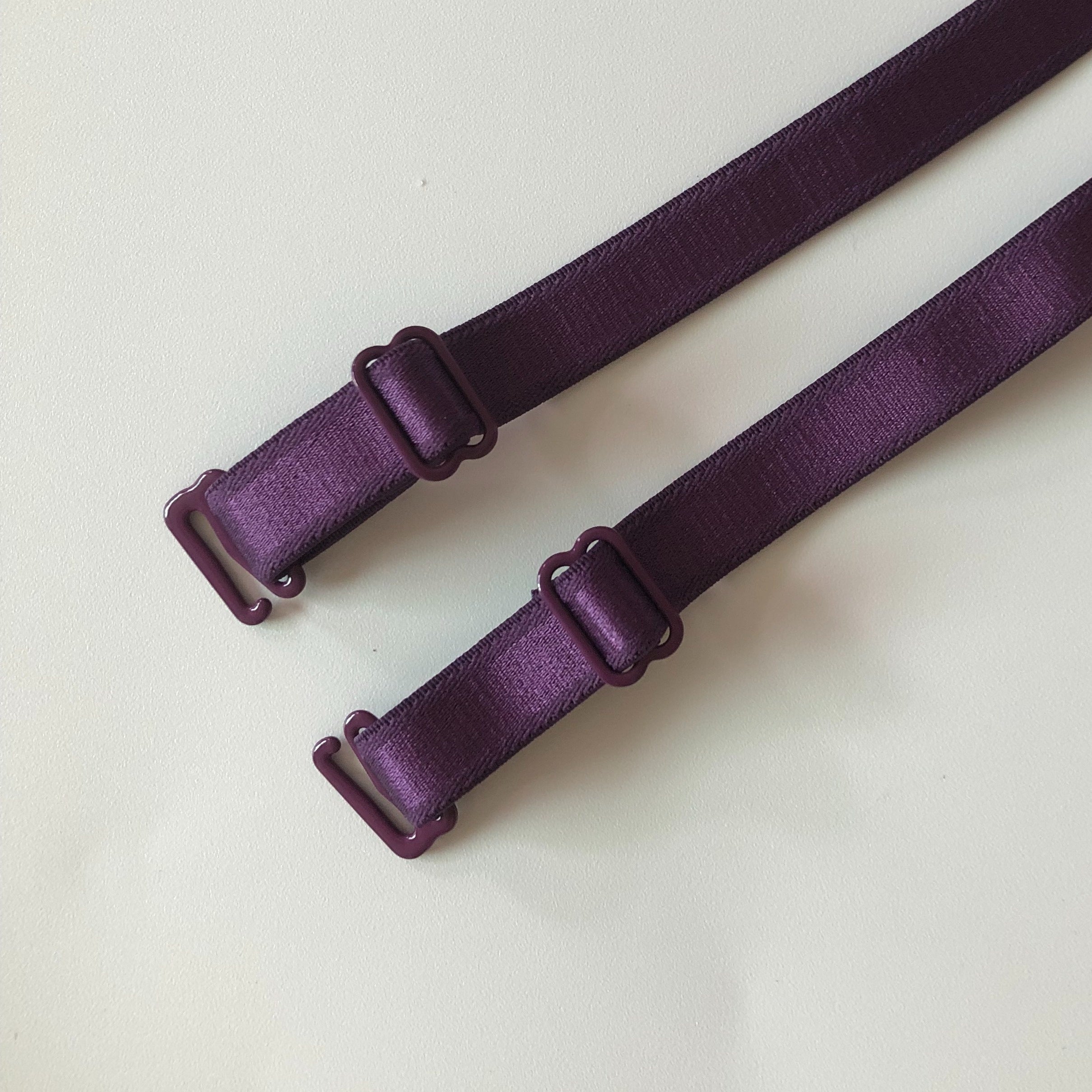 Adjustable Elastic Bra Shoulder Straps for Women's Lingerie Polyester Solid