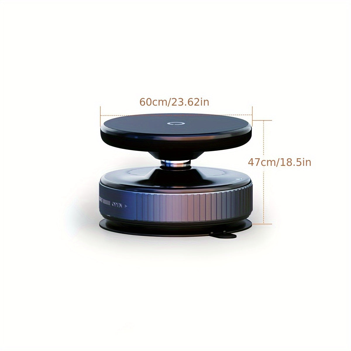 Adjustable Car Phone Holder with 360-Degree Rotation Suction Mount Magnetic Desktop Stand