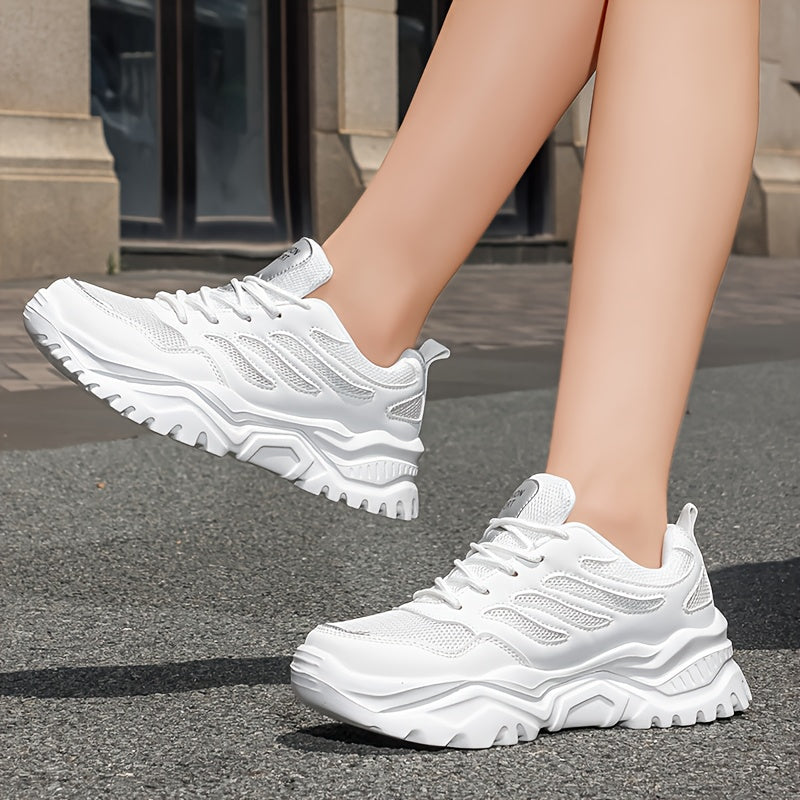 Ayollar uchun barcha yer sharoitlariga mos sneakers bej rangli LightAccent nafas oluvchi tarmoq, sirpanishga qarshi EVA taglik