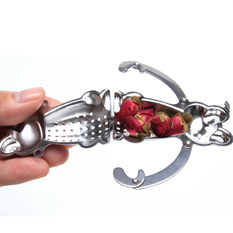 Stainless Steel Frog Prince Tea Infuser Loose Leaf Tea Filter with Chain