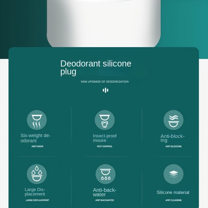 Tapón de drenaje para desagües domésticos y mangueras de lavadora