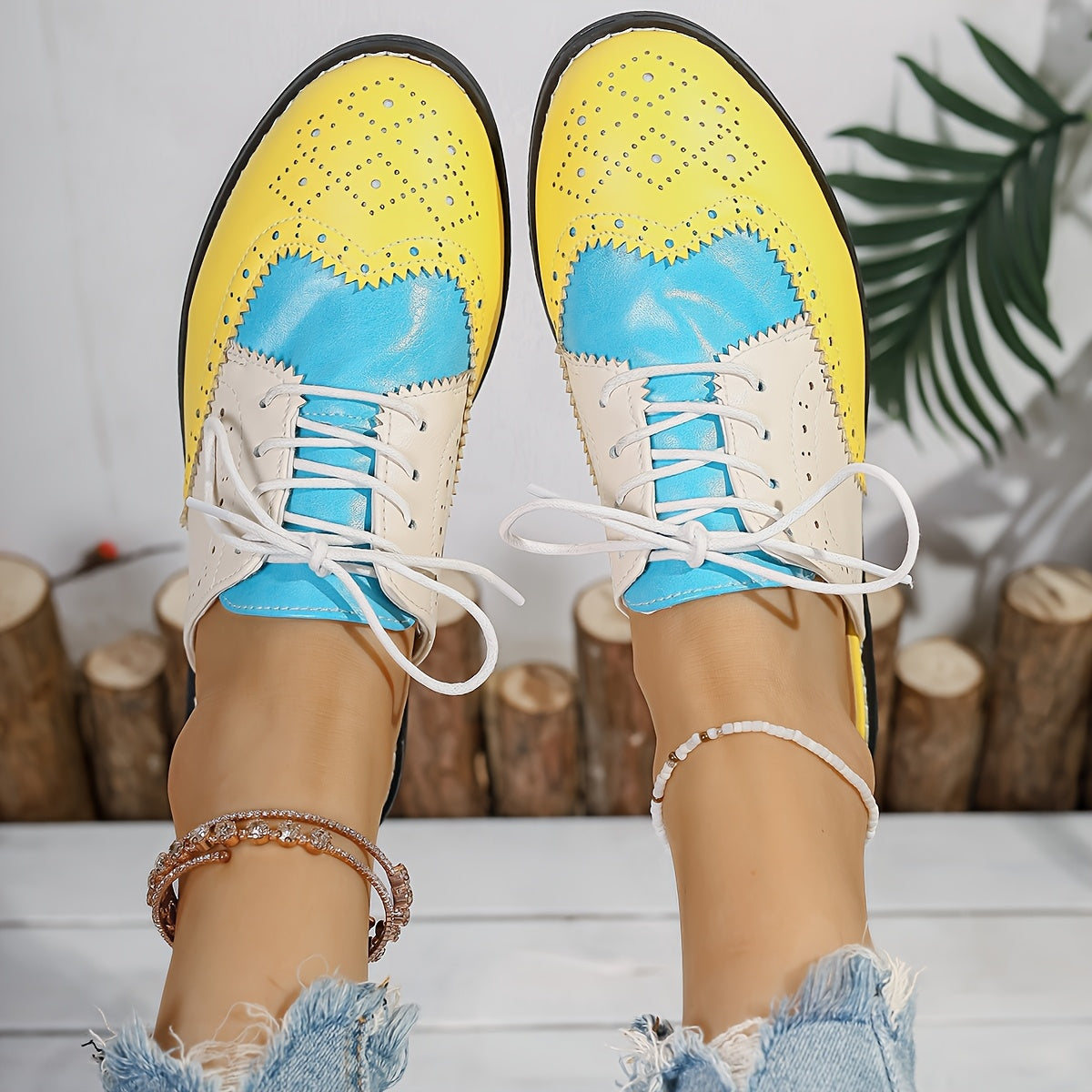 Women Summer Mules Comfortable Flat Shoes Casual Slip-On