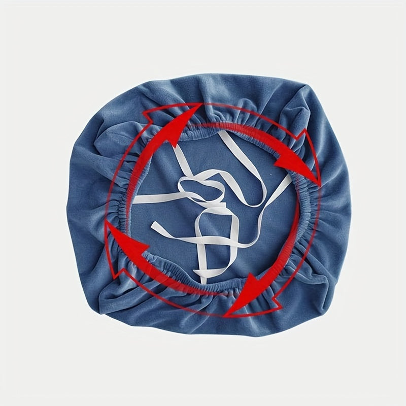 Stretch Velvet Office Chair Cover Elastic Spandex Universal Fit for Home and Office