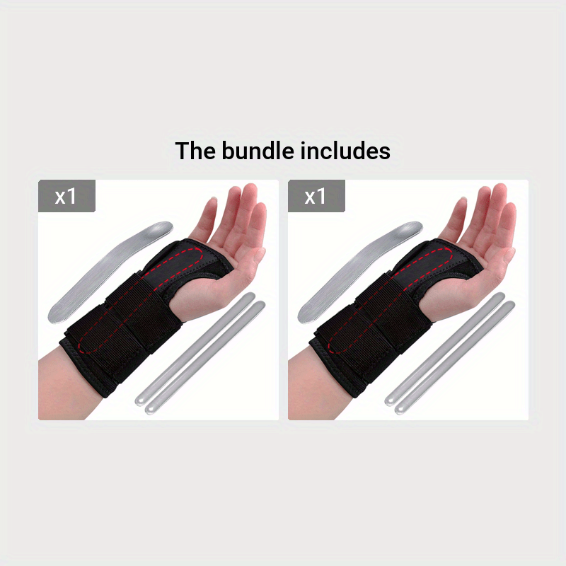 Adjustable Black Nylon Wrist Brace for Carpal Tunnel Support