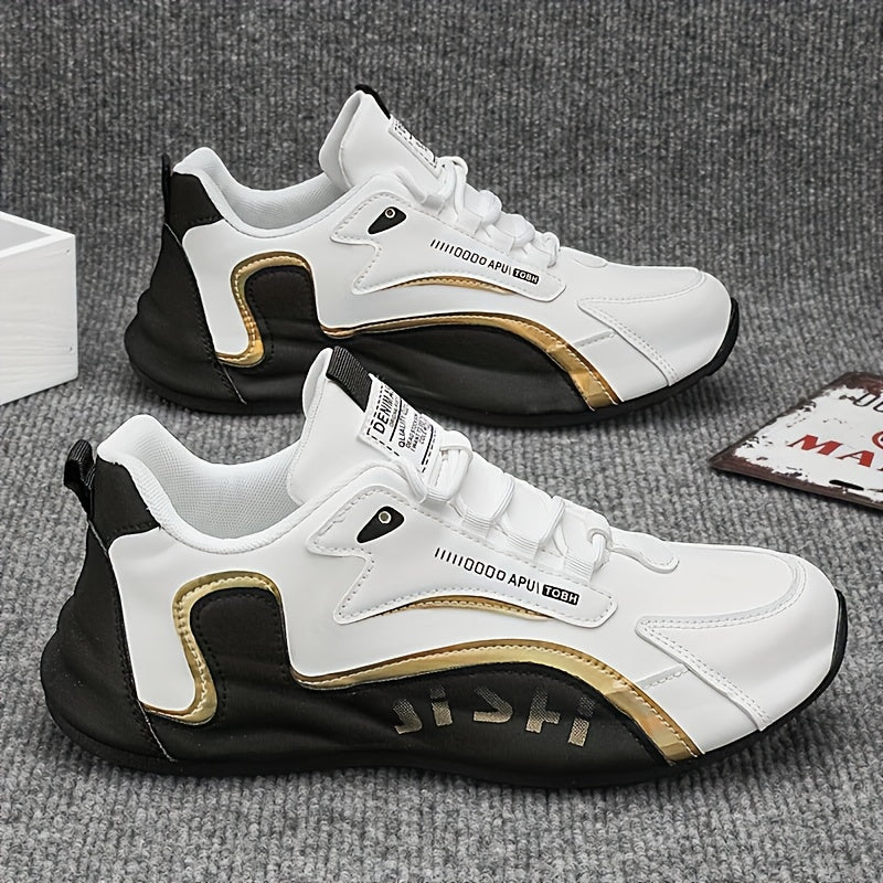 “Zamonaviy Erkaklar Rangli Blokli Krossovkalar, Tashqi Faoliyatlar Uchun Mustahkam va Qulay”