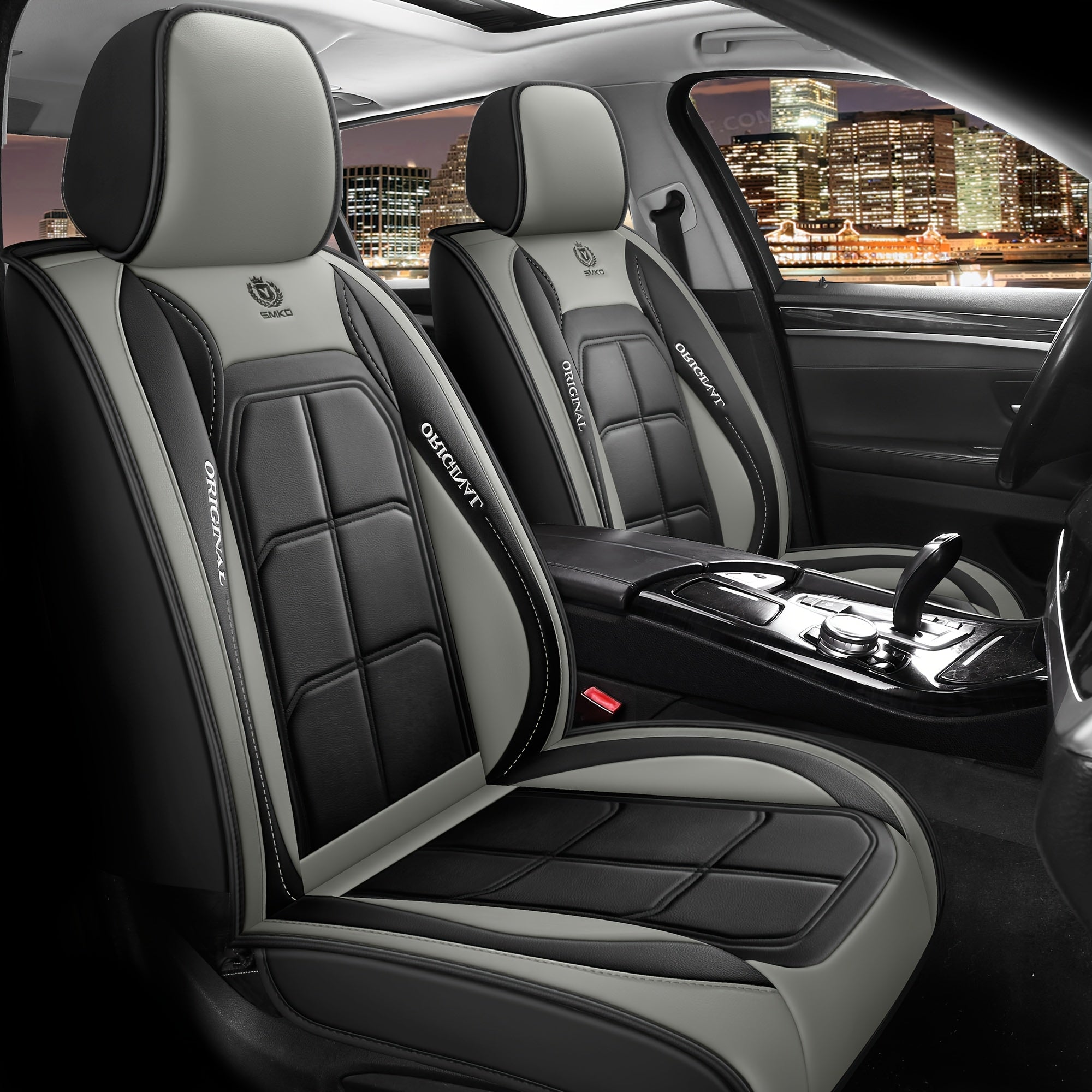 Car Front Seat Cushion Lightweight Sponge Ergonomic All-Season Rectangular