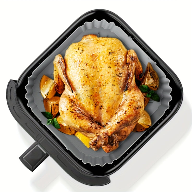 9-Inch Reusable Silicone Air Fryer Liners for Ninja and Philips Models