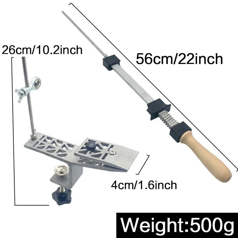 Afilador de cuchillos de diamante para uso doméstico y en restaurantes con sistema de ángulo fijo, operación manual