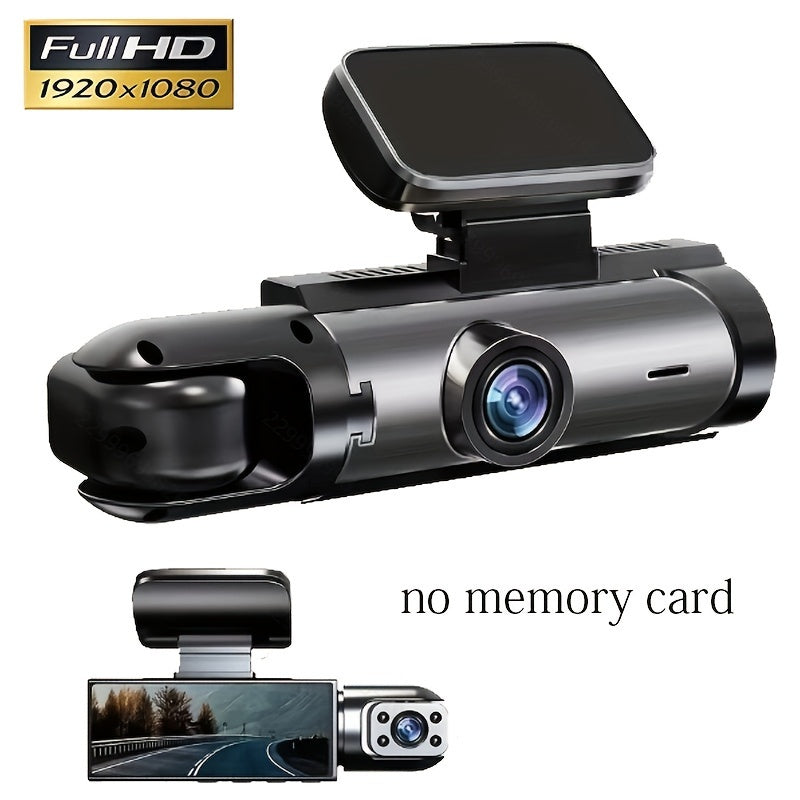 Upgraded Car Dash Camera with 64G Memory Card Night Vision Dual Front Interior Recording