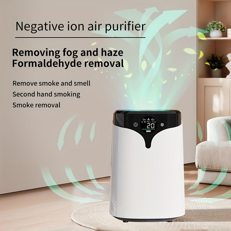 Умный сенсорный экранный очиститель воздуха для дыма, пыльцы, PM2.5, HEPA-фильтр