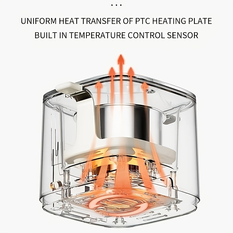 6 tuxum pishirish uchun bug'langich, zanglamaydigan po'latdan, Yevropa standarti rozetkasi, batareyasiz