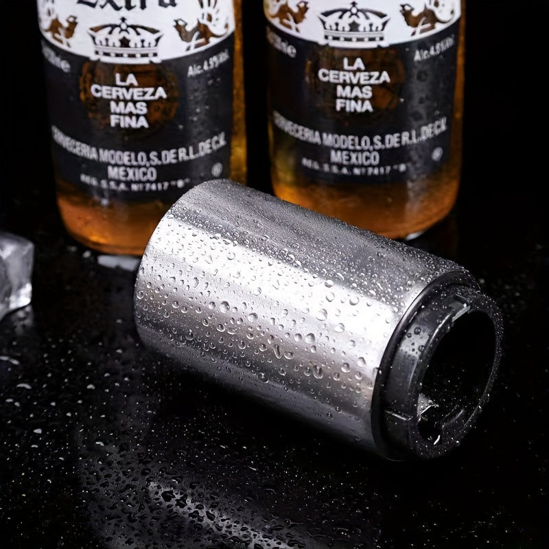 Stainless Steel Automatic Beer Bottle Opener Push-Down Bar for Home Hotel