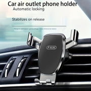 Universal avtomobil vent telefon uchun tutqich bardoshli ABS tortishish paneli o'rnatish Frosted Black