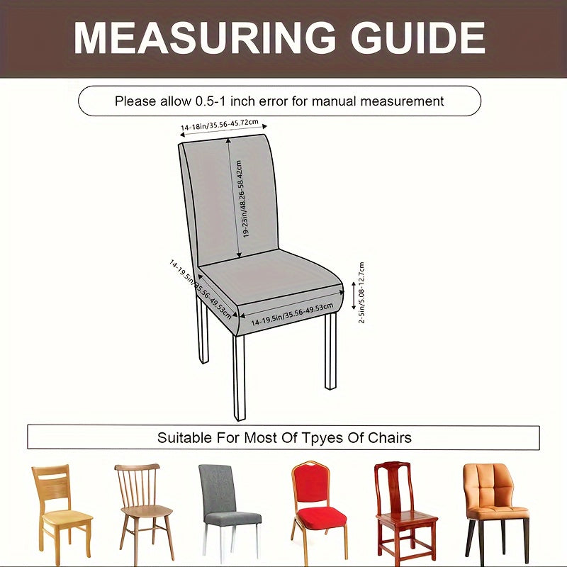 Эластичные чехлы для стульев в наборах по 2, 4 или 6 штук для ресторанных и гостиничных стульев обеспечивают защиту.