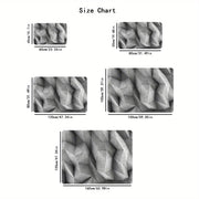 3D Aqlidil O'yinli Qoplama Qattiqlikka qarshi, anti-charchash, oshxona uchun kirish, mehmonxona va yashash xonasi uchun mato