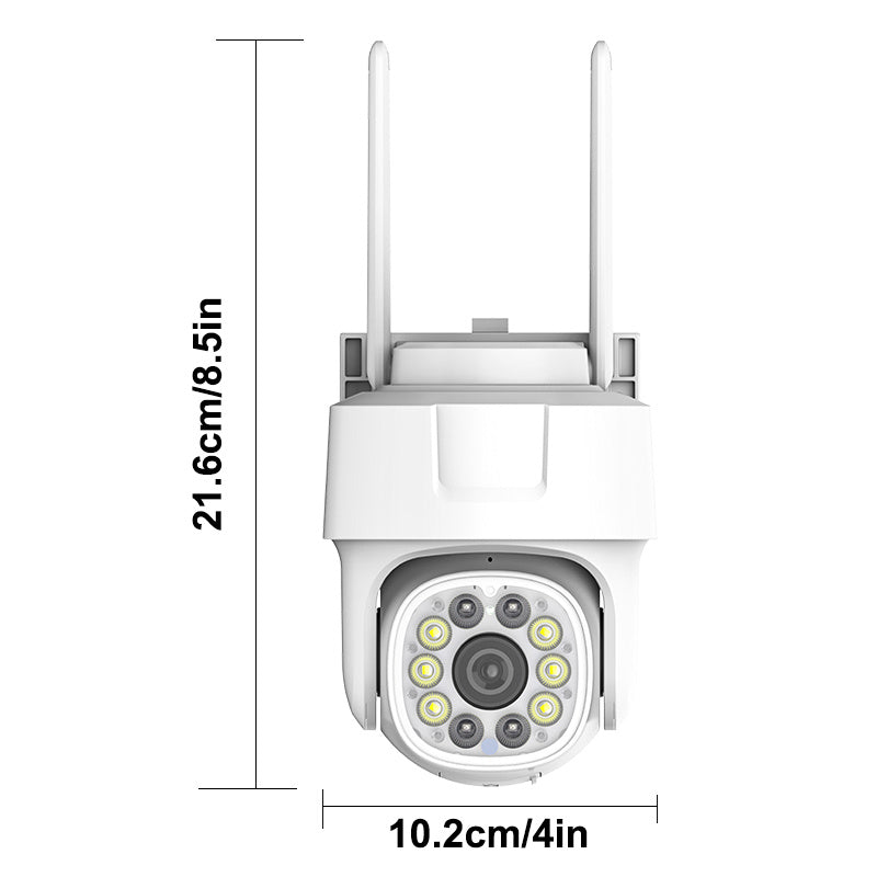1080P WiFi Security Camera with Color Night Vision Two-Way Audio Motion Alerts Pan-Tilt Smartphone Compatible