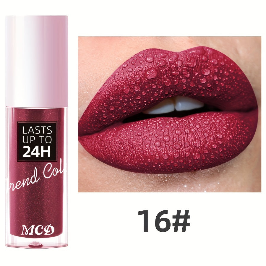 Long-Lasting Matte Lip Gloss for Women 24Hr Wear Non-Stick Moisturizing