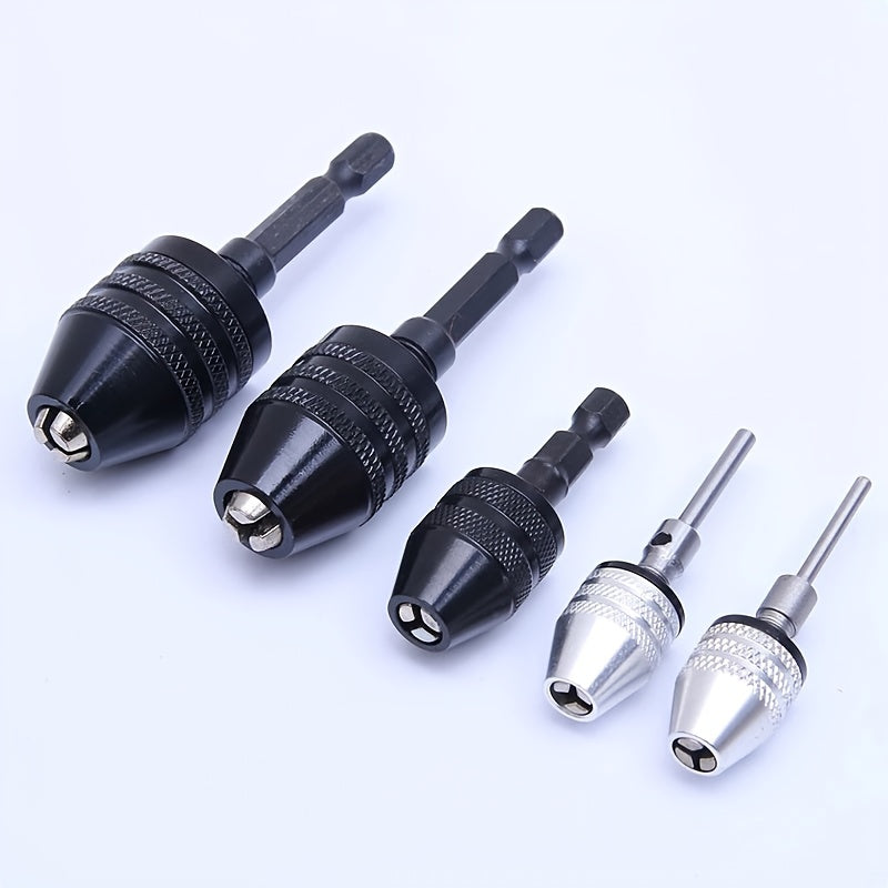 Mini Keyless Drill Chuck 0.3-8mm Self-Tighten Electric Drill Bits Adapter