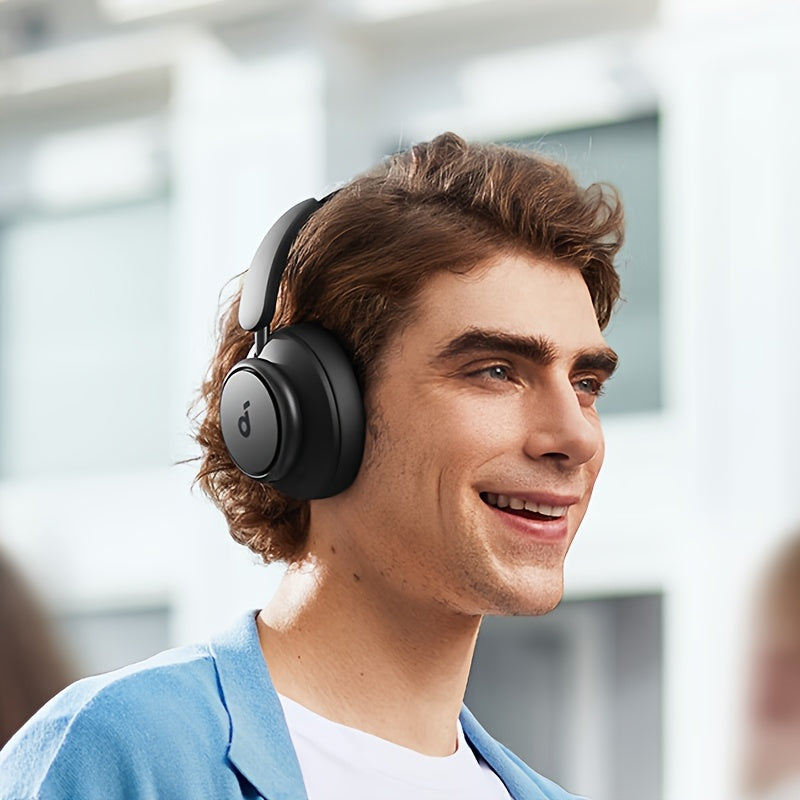 Wireless Noise Cancelling Headphones with Microphone for Sports Office and Study