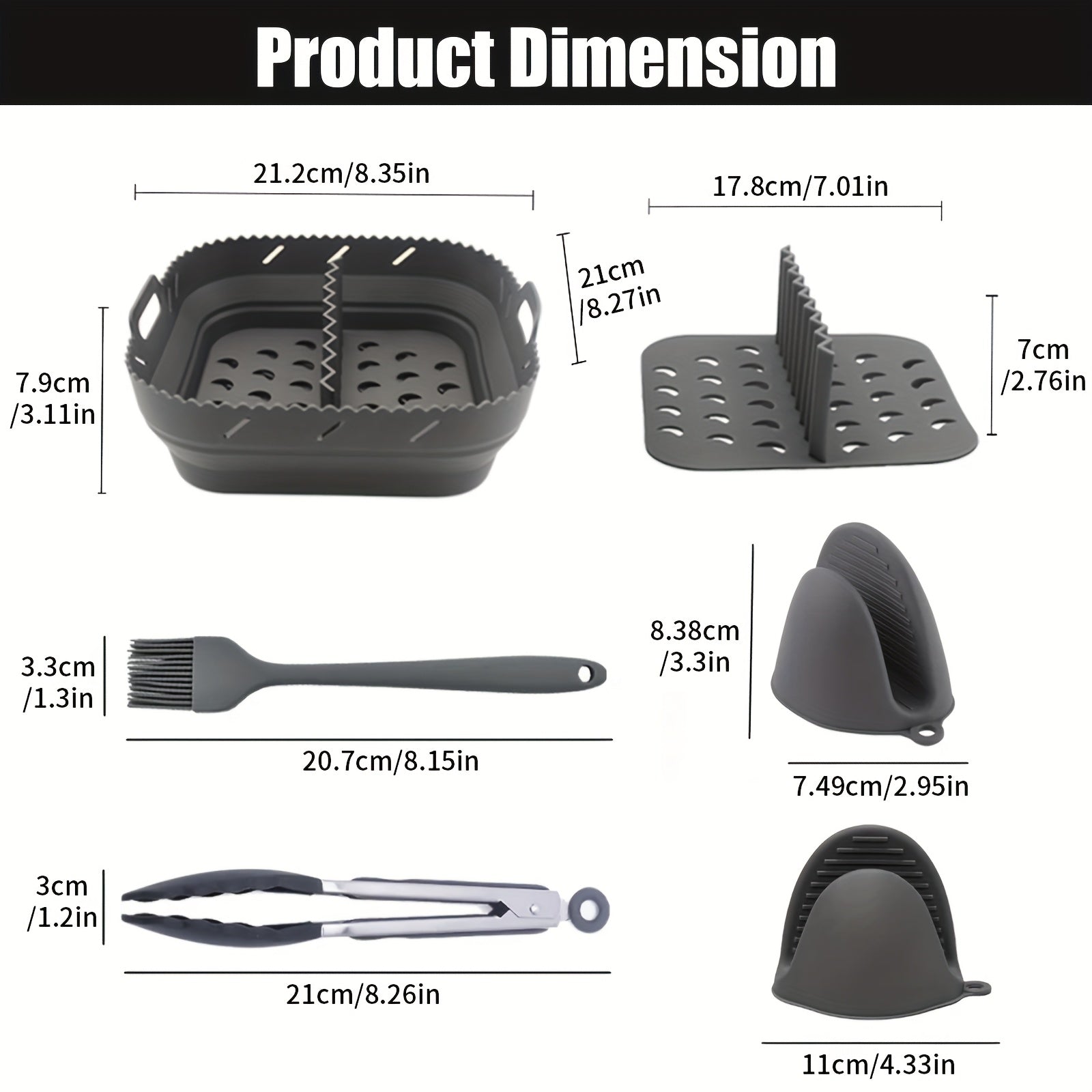 8,5-дюймовая силиконовая противень для выпечки с антипригарным покрытием, устойчивое к высоким температурам, легко очищается, кухонное выпекание