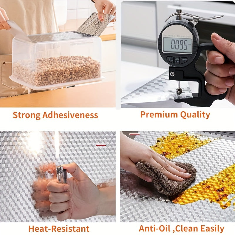 Self-Adhesive Kitchen Backsplash Stickers Waterproof PVC Peel and Stick Wall Covering