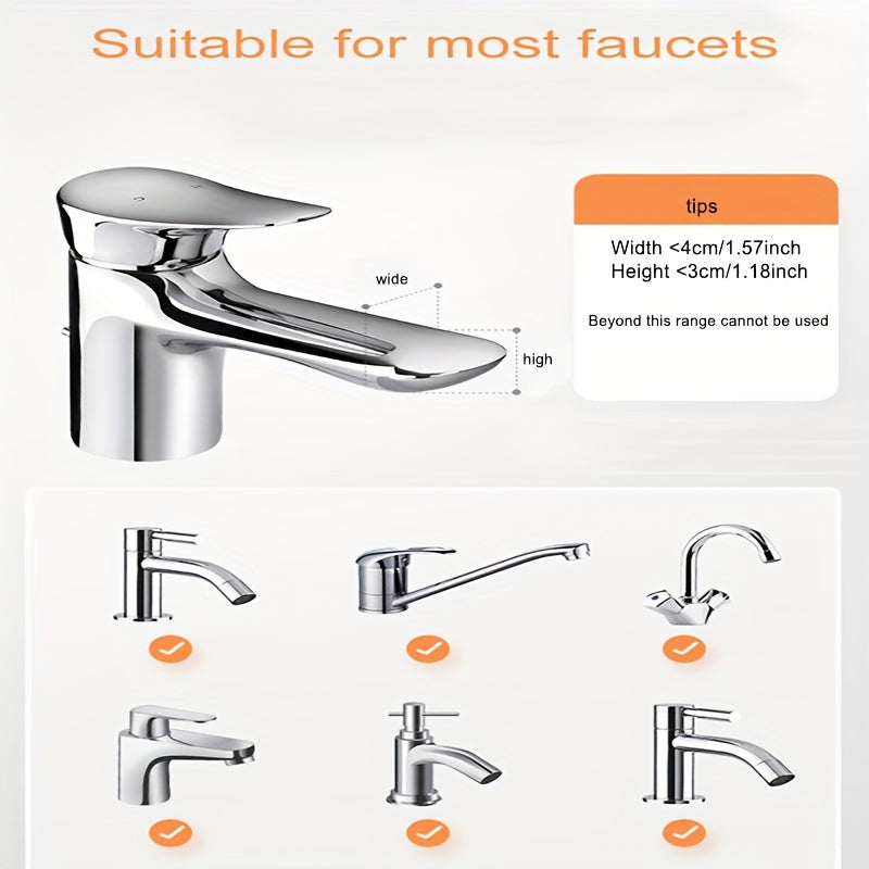 Kids Faucet Extender BPA Free Plastic Toddler Bathroom Sink Handle Extender for Kitchen and Bath