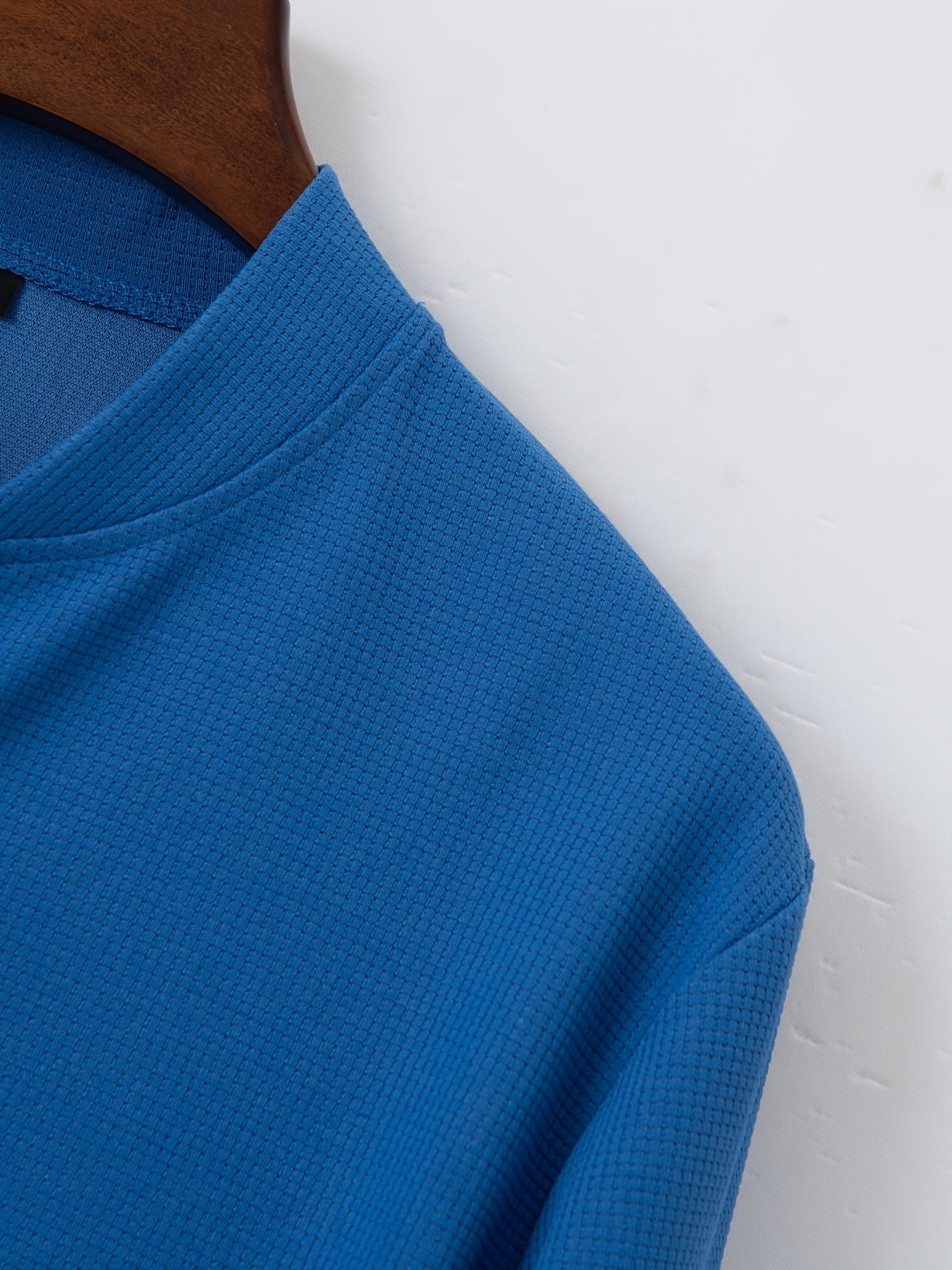 Men's Grey Waffle Knit Baseball Collar Sports Set Zip-Up Pants with Drawstring Waist