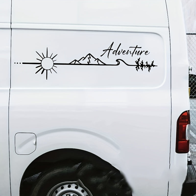 Наклейка из виниловой пленки для автомобилей, кемпинга, приключений, декора
