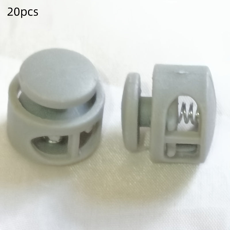 20 Pcs Color Nylon Spring Buckles for Shoes Luggage-Adjustable Buckles