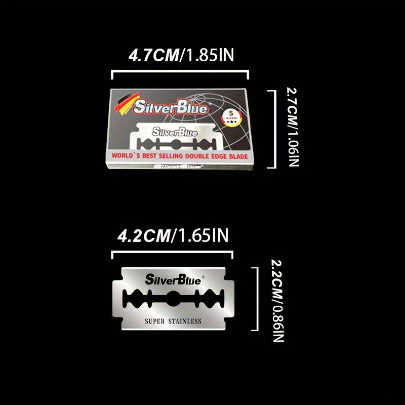Men Women Double-Sided Stainless Steel Razor Blades 5/10/20 Pcs Sharp Comfortable