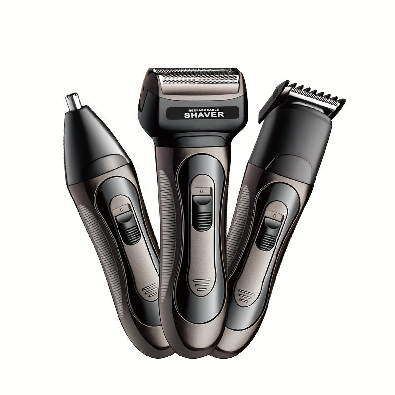 Electric Razor for Men with Precision Head USB Rechargeable Long-Lasting Battery